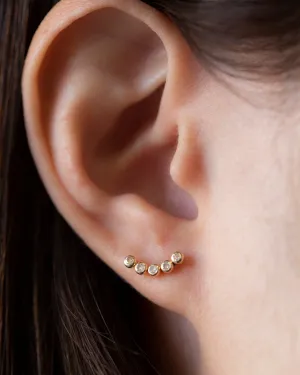 14k Swoop Climber Earrings