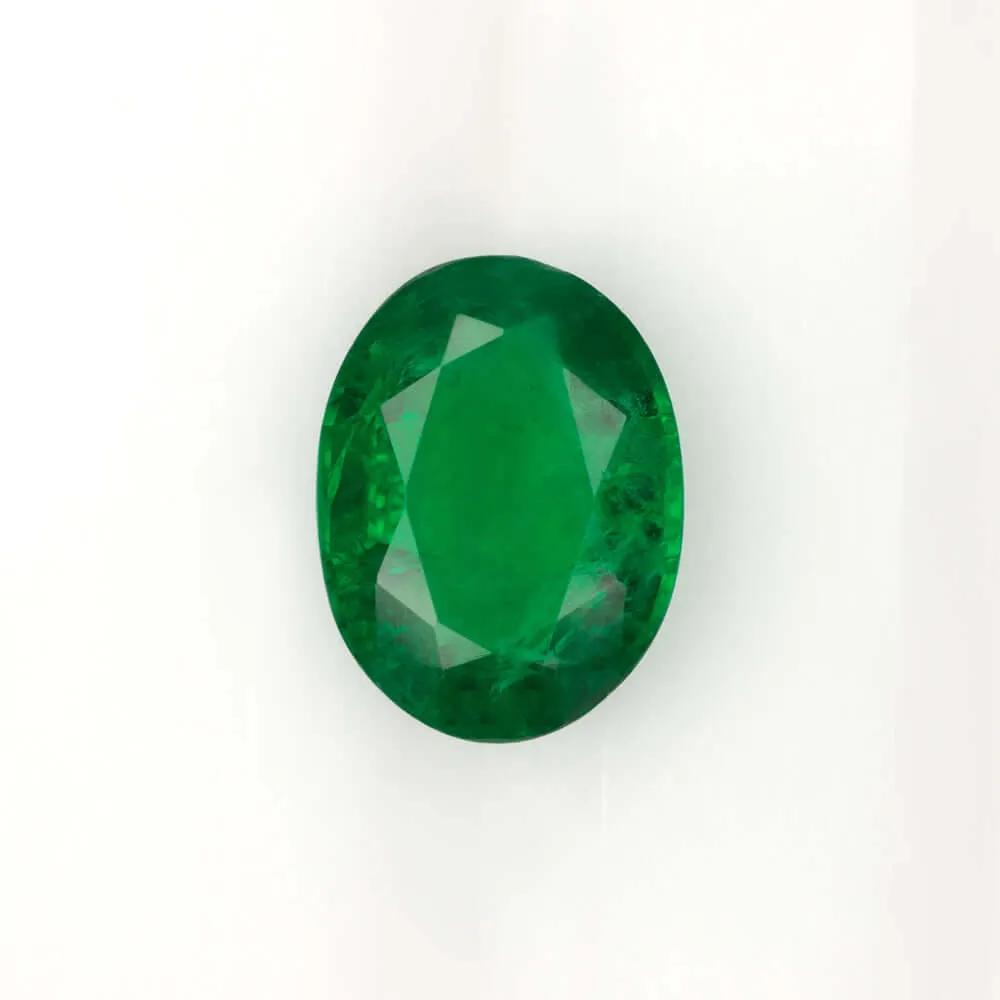 1.68ct BRIGHT GREEN EMERALD EXCELLENT SHAPE AND COLOR LOOSE NATURAL GEMSTONE