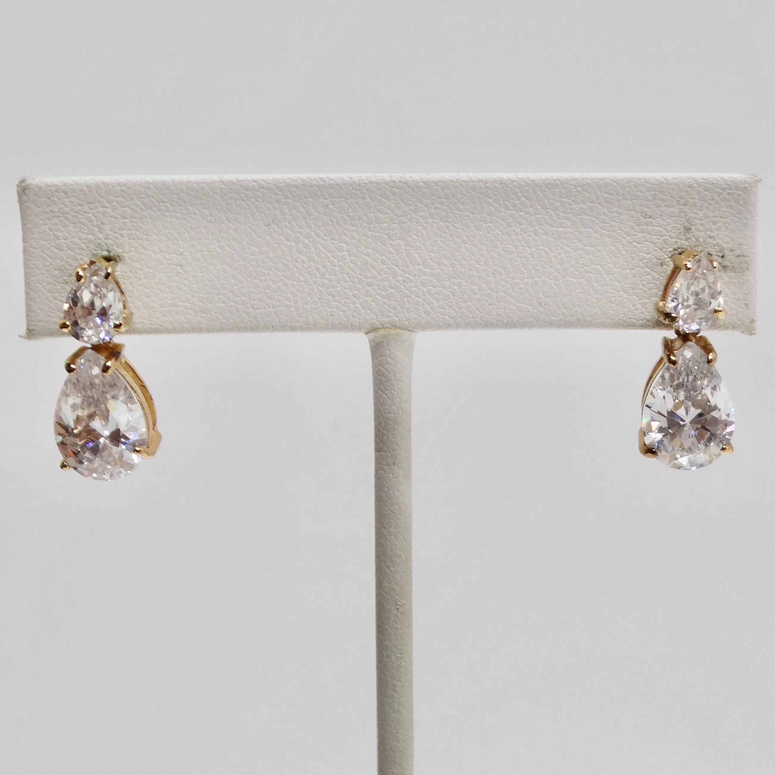 18K Gold Plated Vintage Tear Drop Earrings