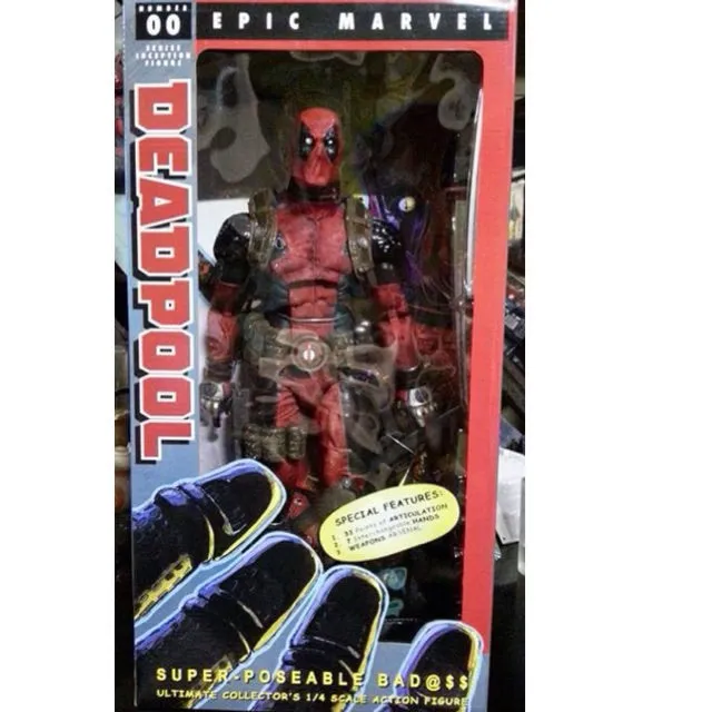 18" Inch Tall Deadpool 1/4 Scale NECA Figure Discontinued (Deadpool)