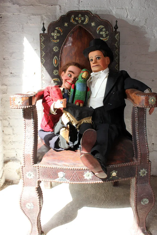 A Fantastic Trio of c.1930-50 Ventriloquist’s Dummies; Peter King Esq, Entertainer