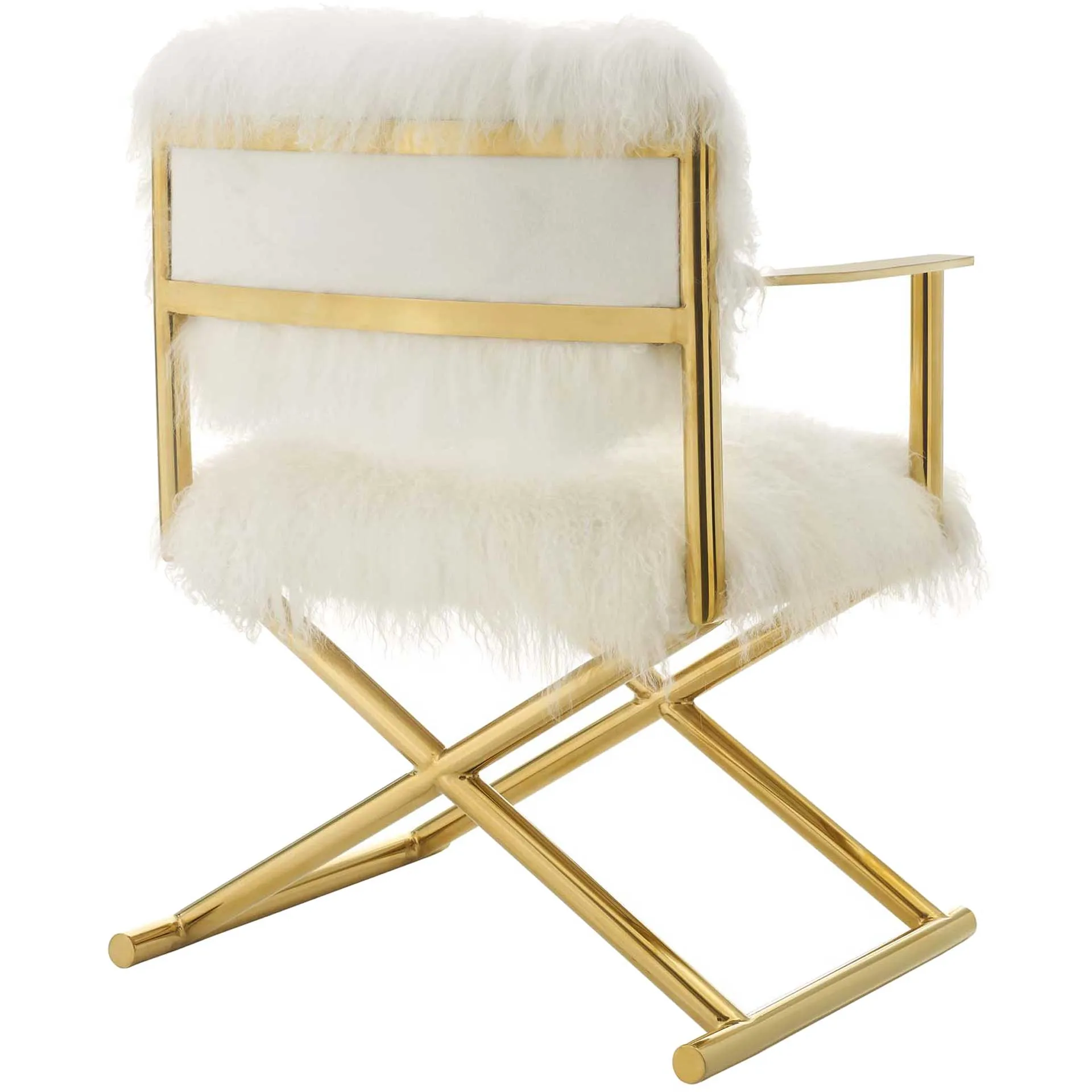 Ace Director's Chair Gold/White