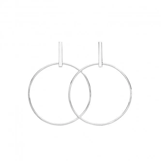 Acotis Silver Drop Hoops G51245