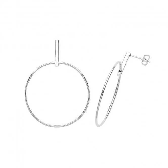 Acotis Silver Drop Hoops G51245