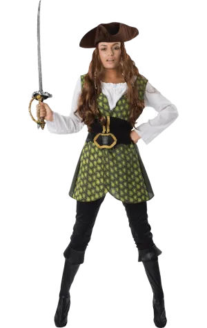 Adult Womens Pirate Fancy Dress Costume