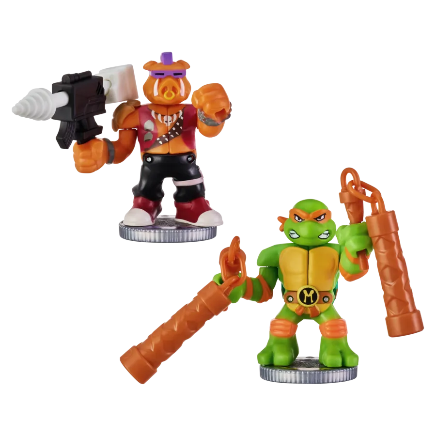 Akedo Teenage Mutant Ninja Turtles S1 Versus Pack - Michelangelo Vs Bebop