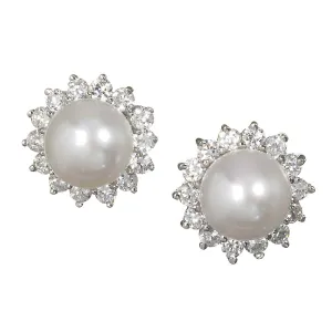 Amina Bridal Pearl and Crystal Earring