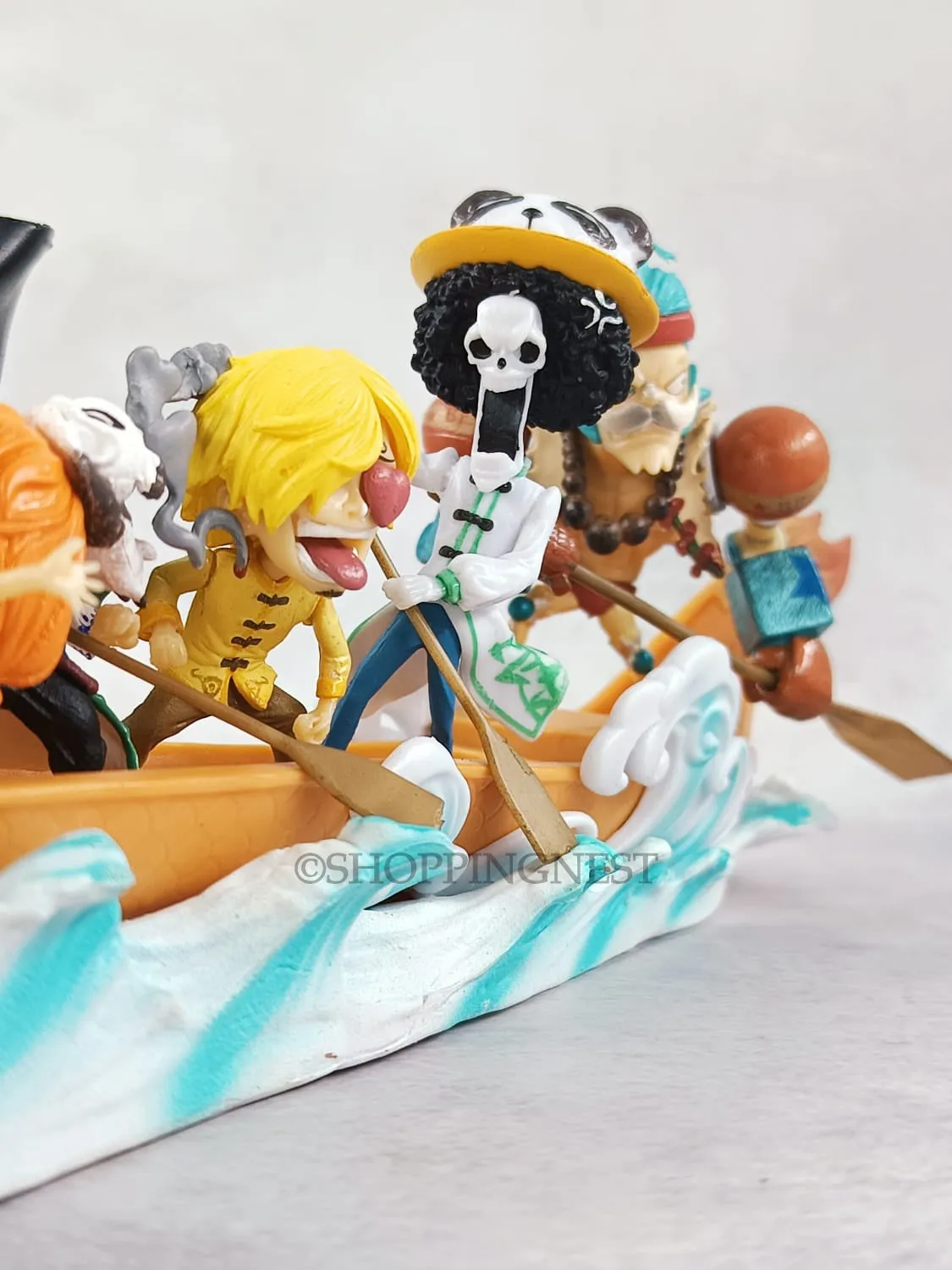 Anime One Piece Luffy Nami Usoop Sanji Roronoa Zoro Chopper Robin Franky Brook Jinbe Loong Boat Ver.Action Figure Model Toy Doll