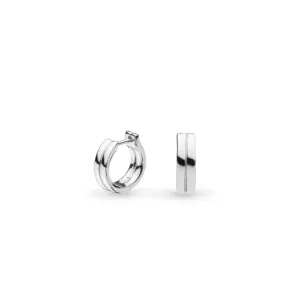 Bevel Unity Huggie Hoop Earrings