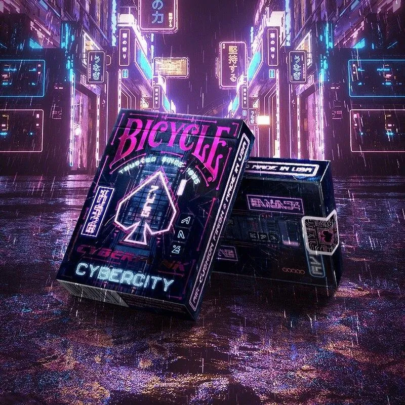 Bicycle Cyberpunk Cybercity Playing Cards