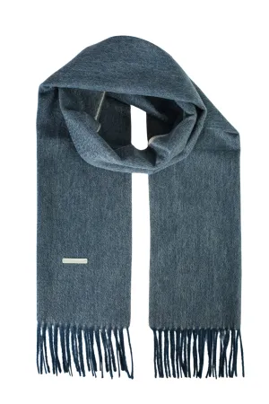 Blue Pure Cashmere Patrick Scarf 170x35 cm