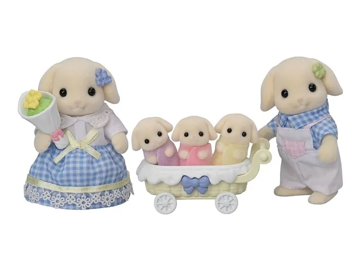 Calico Critters Flora Rabbit Family