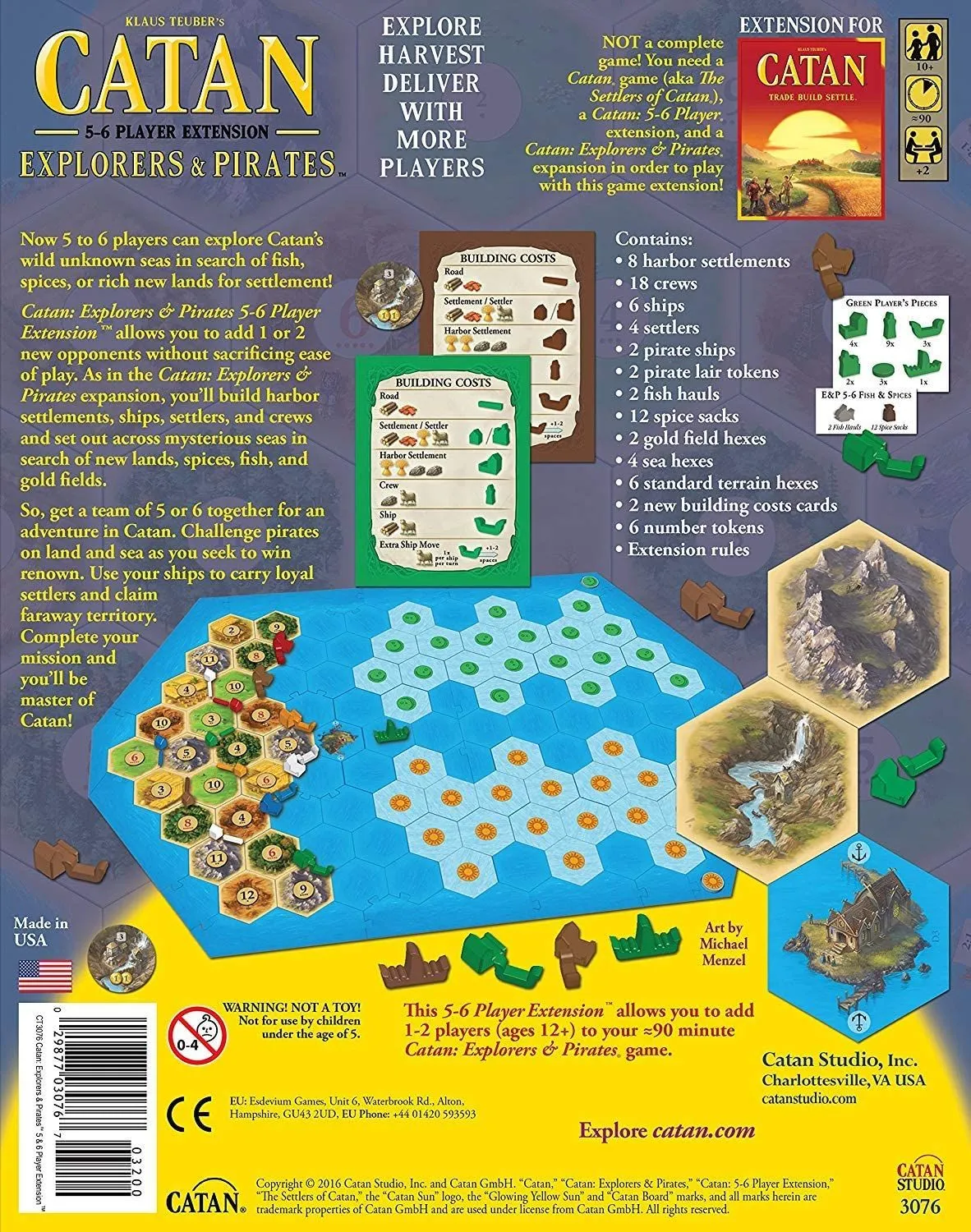 Catan: Explorers & Pirates – Extension for 5-6 Players