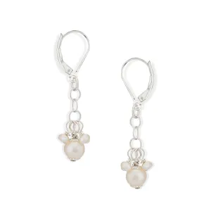 chloe white pearl earrings