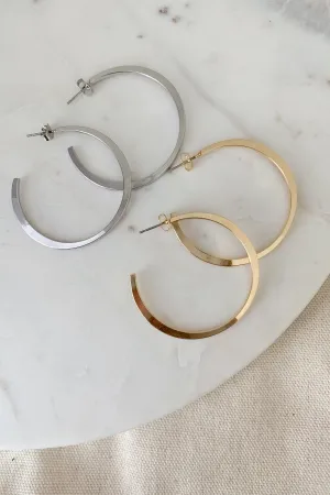 Classic Sleek Hoop Earring