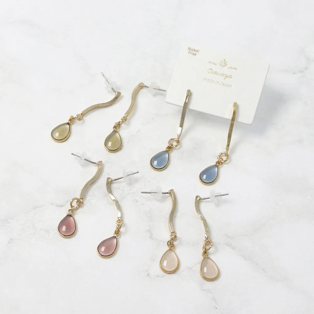 Clear Drop Earrings