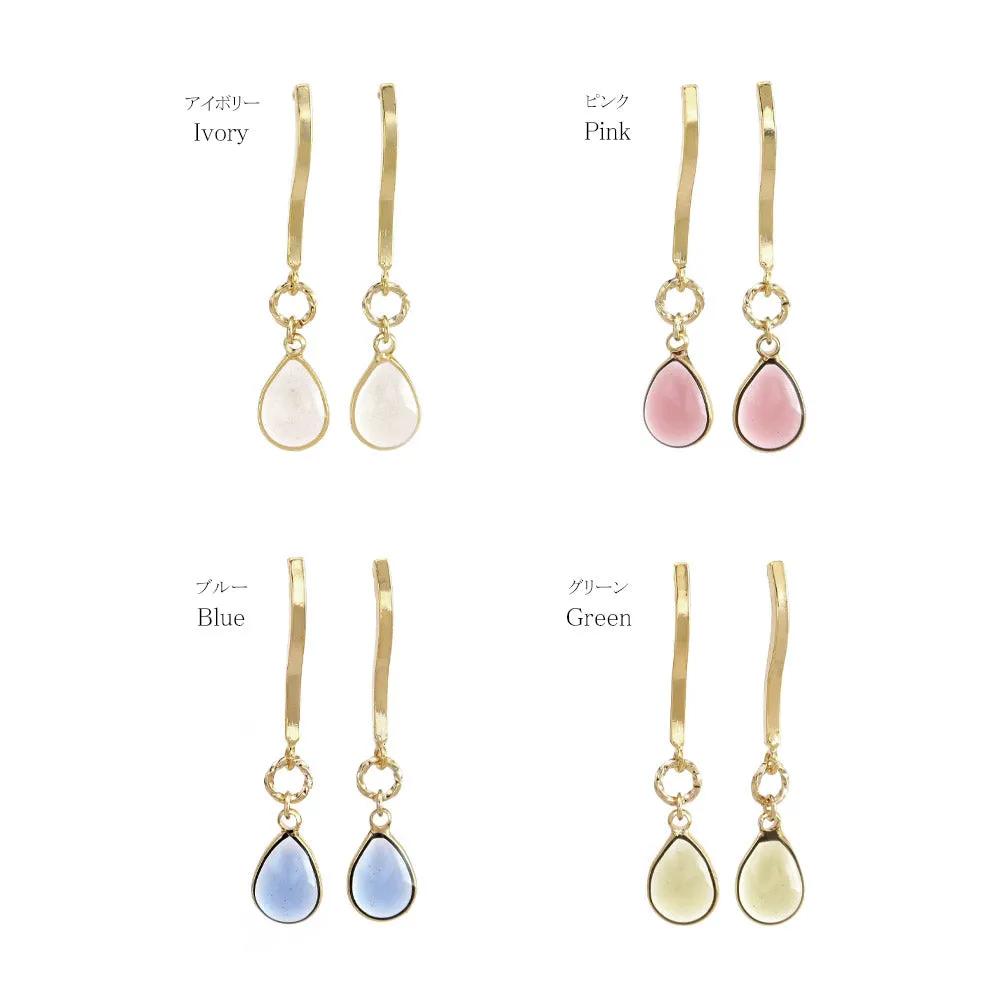 Clear Drop Earrings