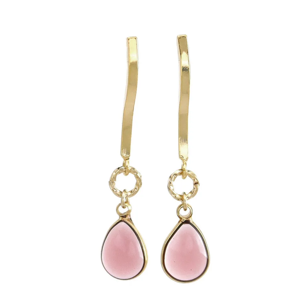 Clear Drop Earrings