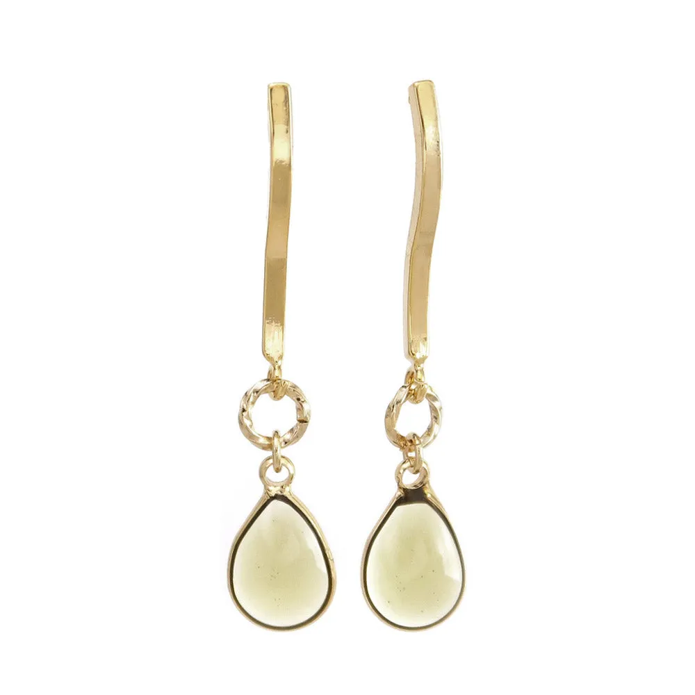 Clear Drop Earrings