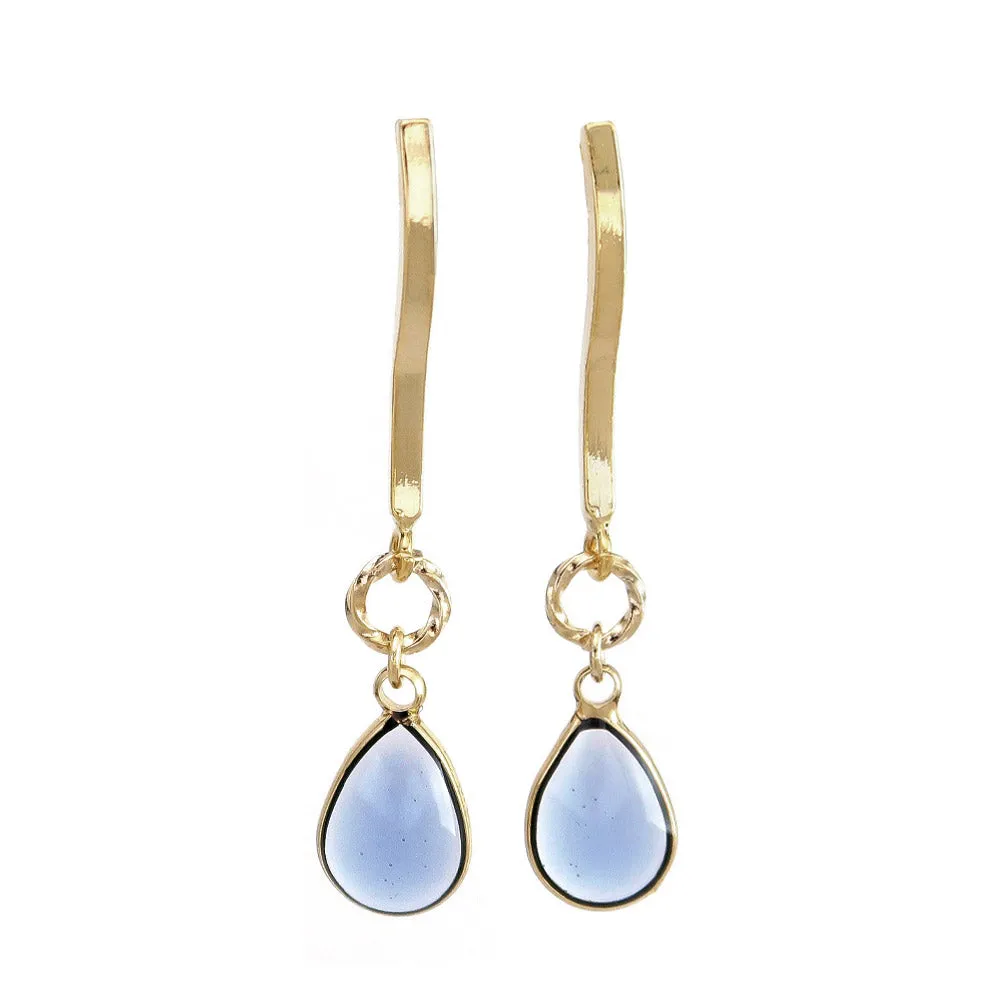 Clear Drop Earrings