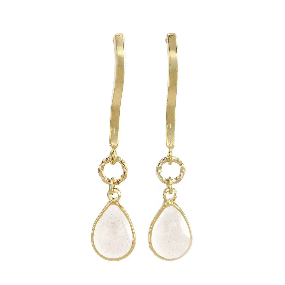 Clear Drop Earrings