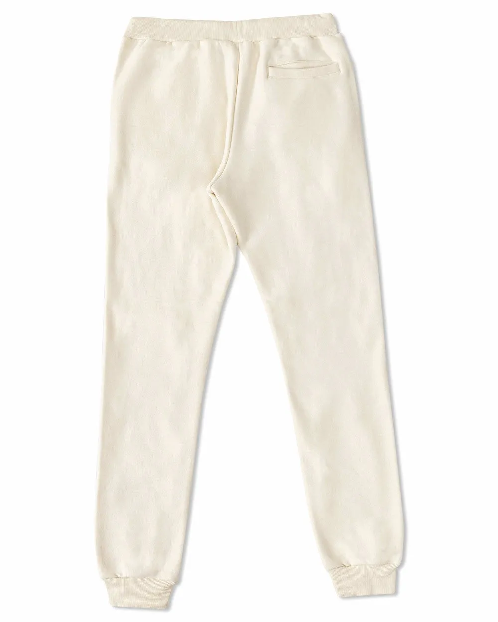 Cream Art Dealer Graphic Jogger