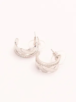 Criss-Cross Huggie Earrings