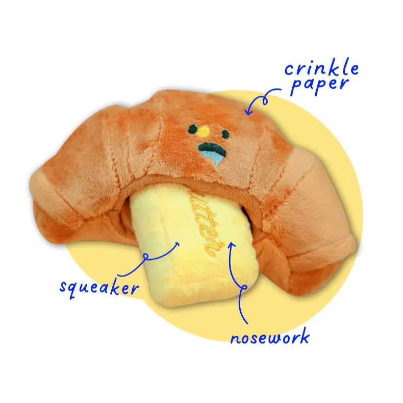 Croissant Nosework Dog Toy