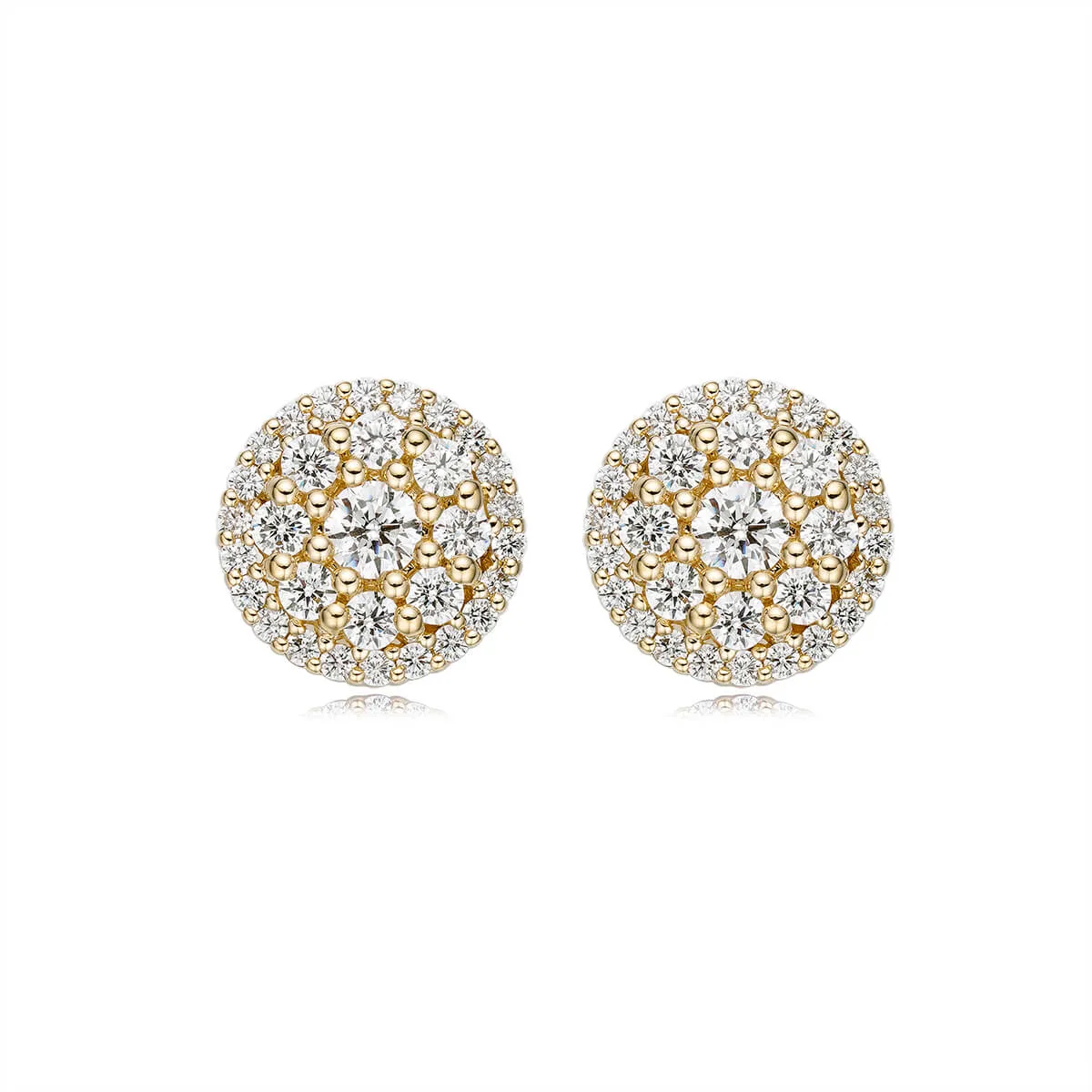 Diamond Cluster Earrings