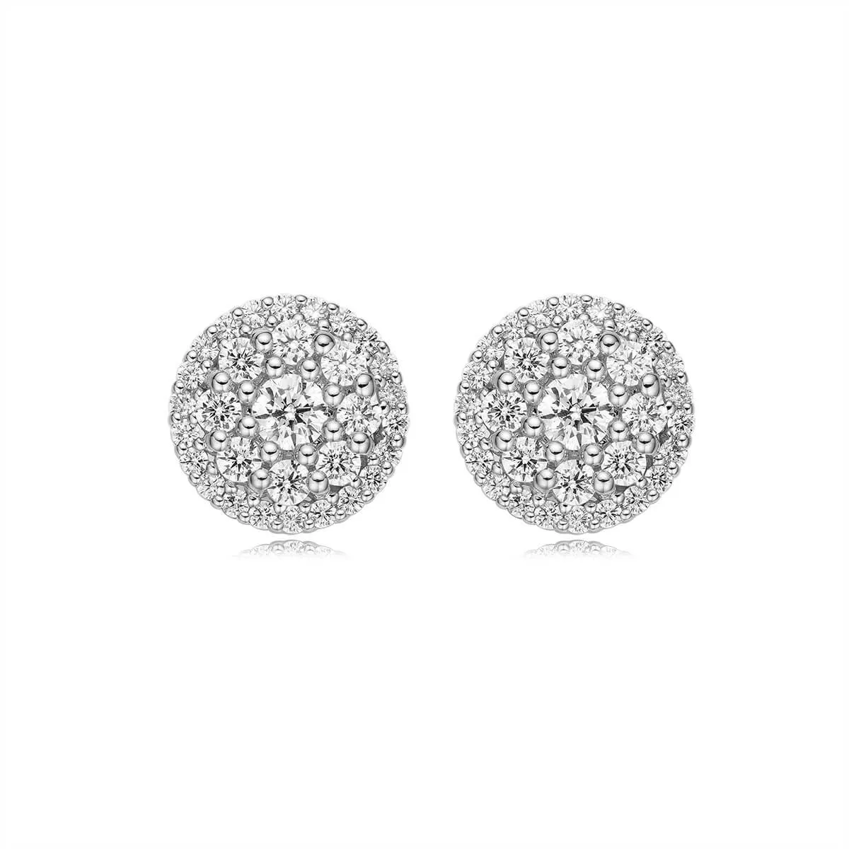 Diamond Cluster Earrings