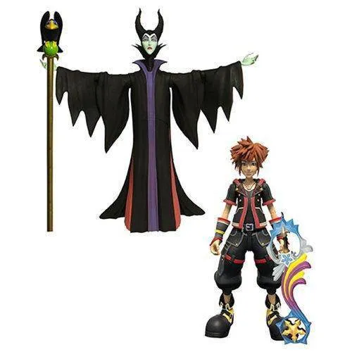 Disney Kingdom Hearts Select Sora & Maleficent Action Figures