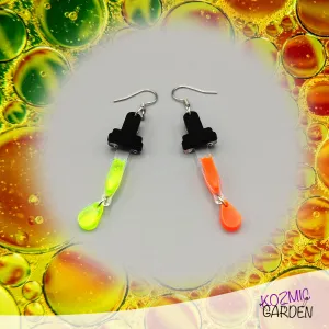 Dropper Earrings – Mad Scientist Power!