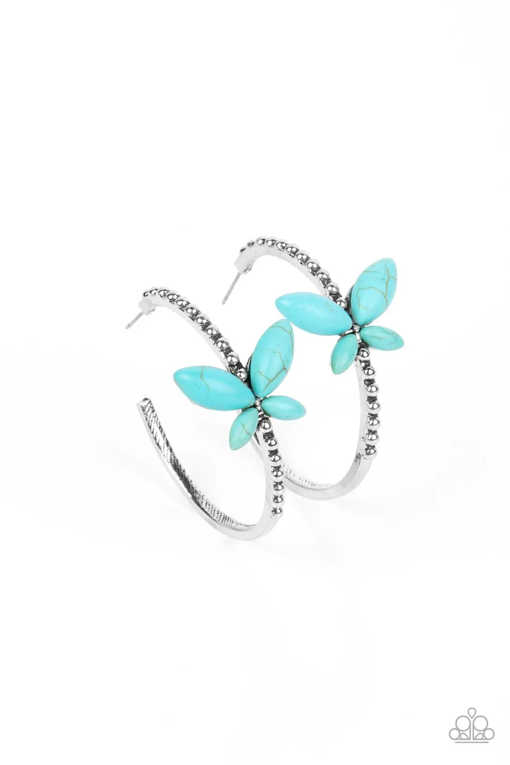 Earrings Bohemian Butterfly - Blue E295