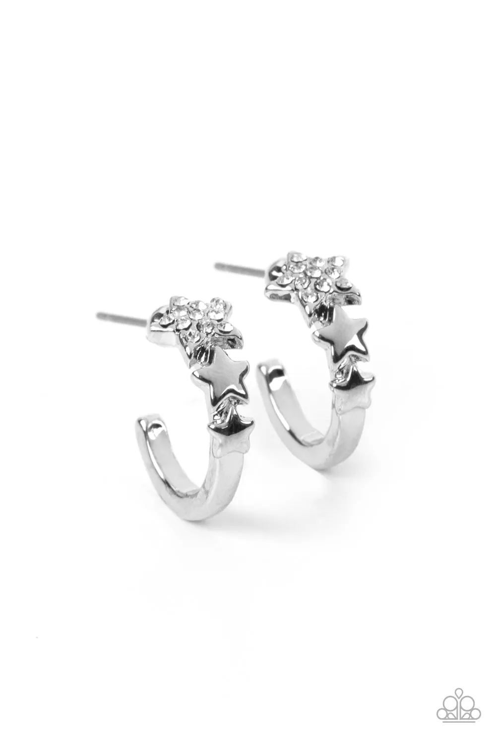 Earrings Starfish Showpiece - White S110