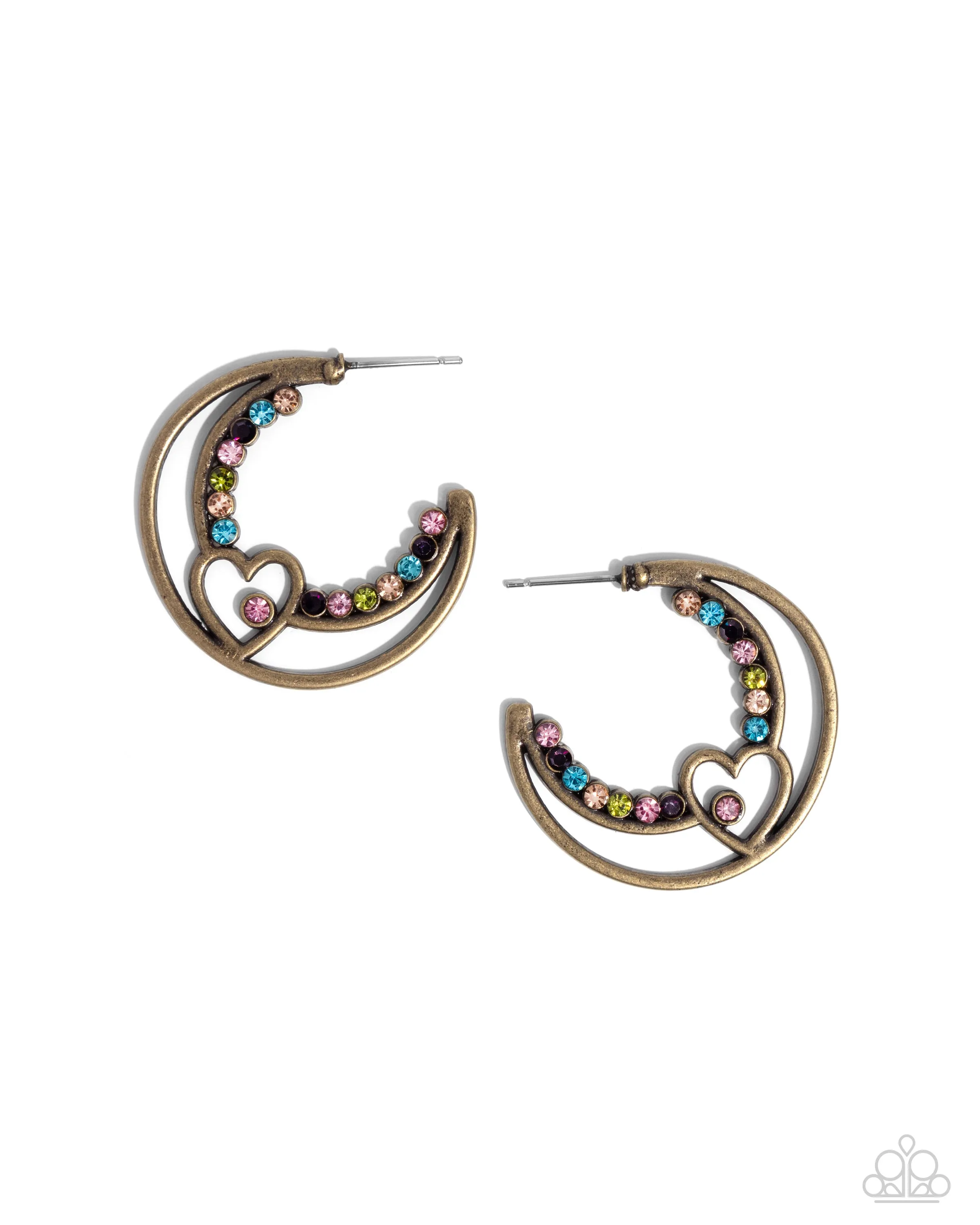 Earrings Sympathetic Sweetheart - Brass E568