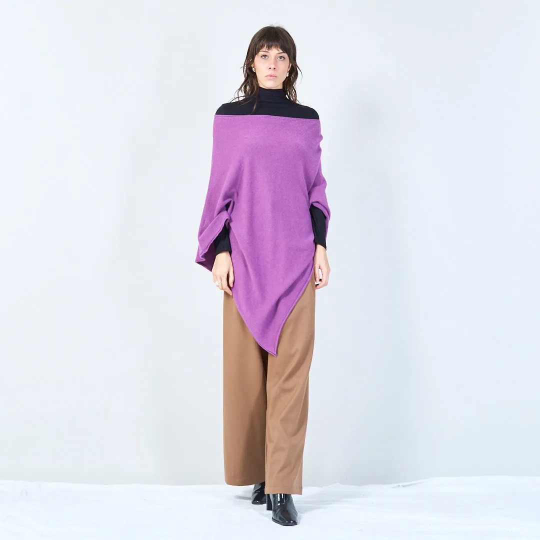 Elegant draped poncho wholesale