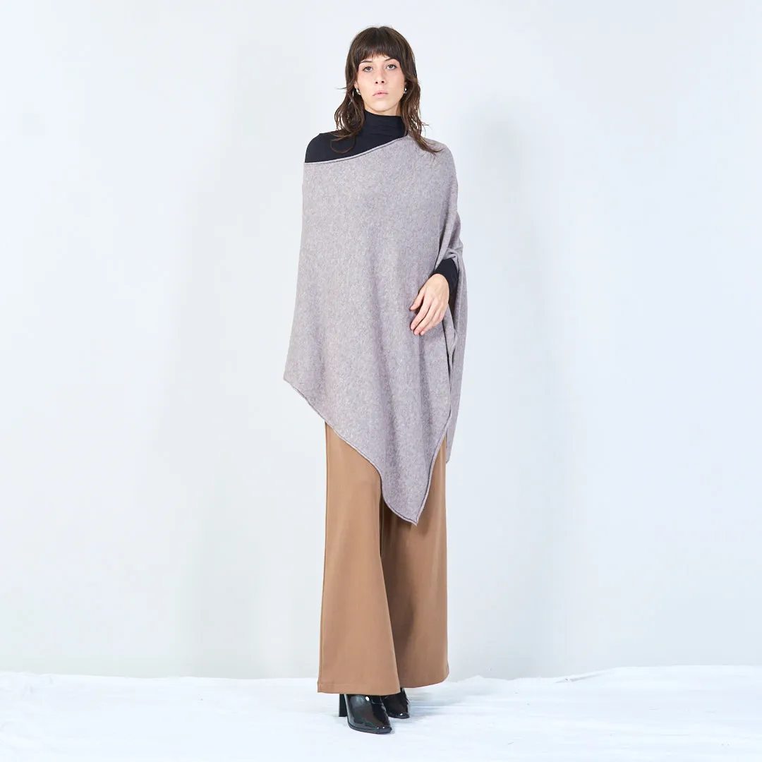 Elegant draped poncho wholesale