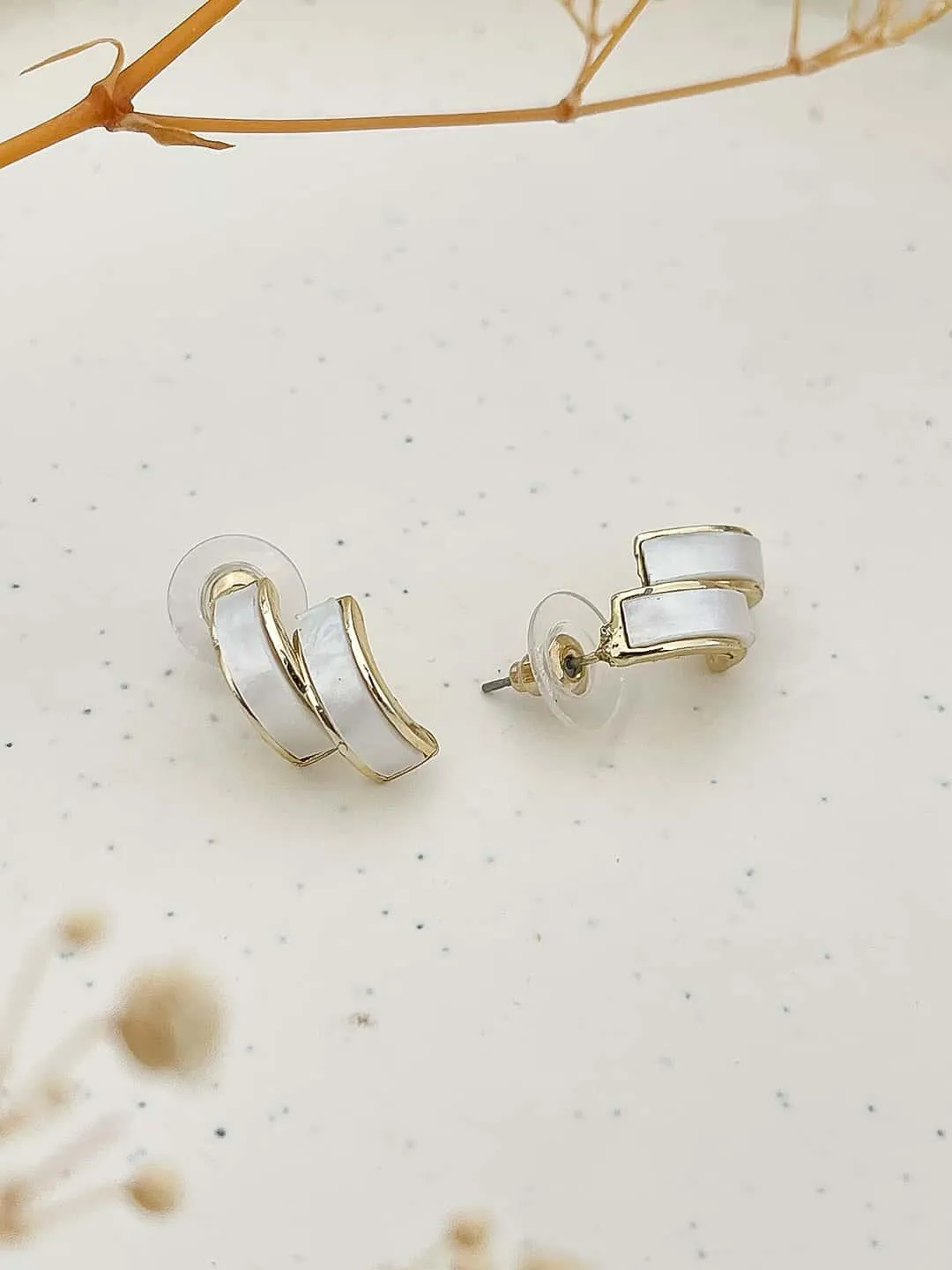 Elegant Enamel Earrings