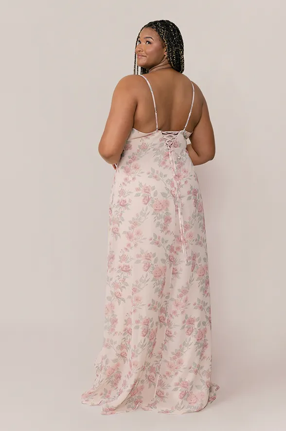 Ember Chiffon Floral Print Dress | Made To Order