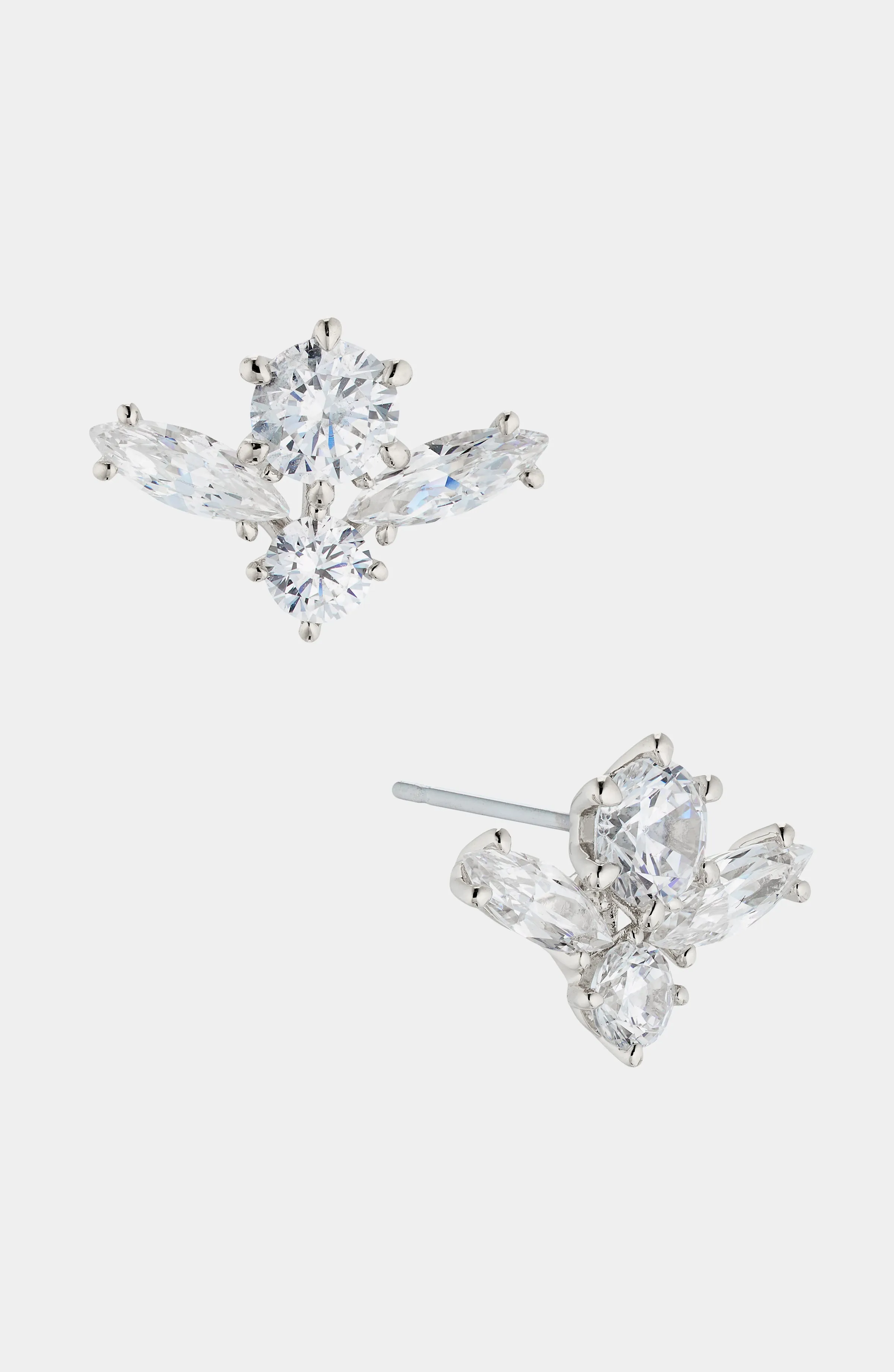 EVELYN CLUSTER CZ STUD EARRINGS