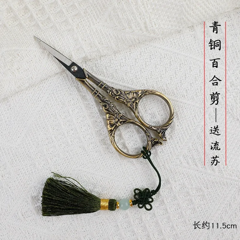 Exquisite Vintage Scissors with charm