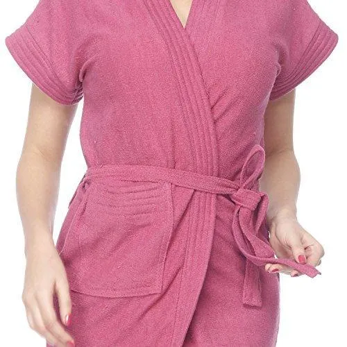 FeelBlue MicroFiber Bathrobes (Magenta Free Size)