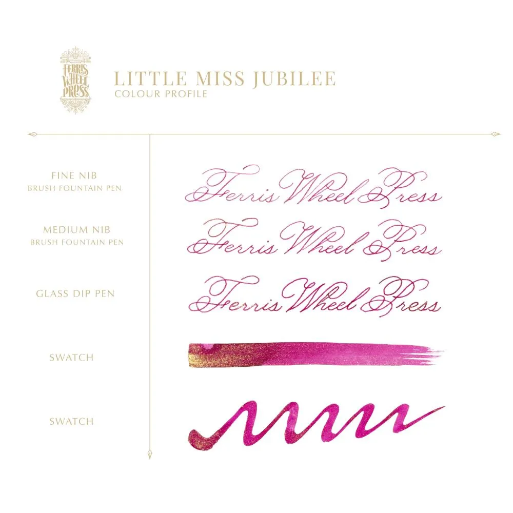 Ferris Wheel Press Bottled Ink - 38ml Honorary Edition Little Miss Jubilee