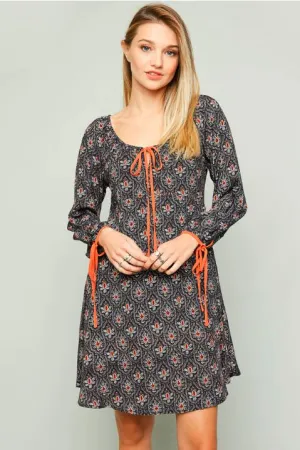 Floral Printed Babydoll Dress