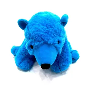 Furry Bear Soft Toy - Blue