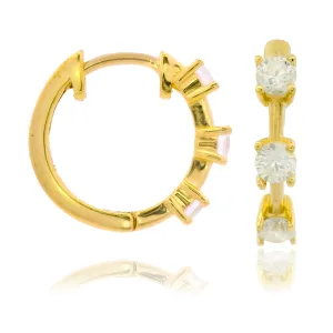 Georgini Chic Noel Trilogy Hoops - Gold