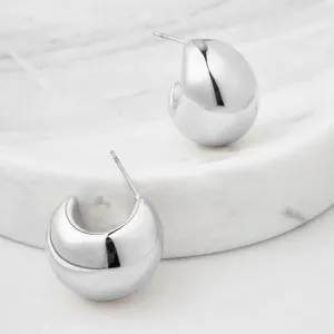 Hailey Hoop Earring | Silver