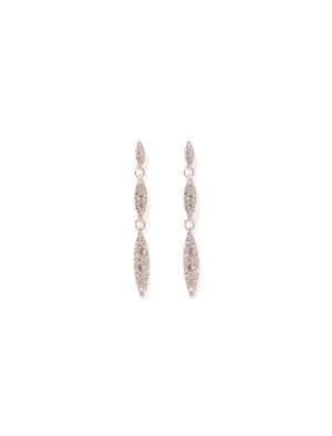 Ina Pave Triple Drop Earrings