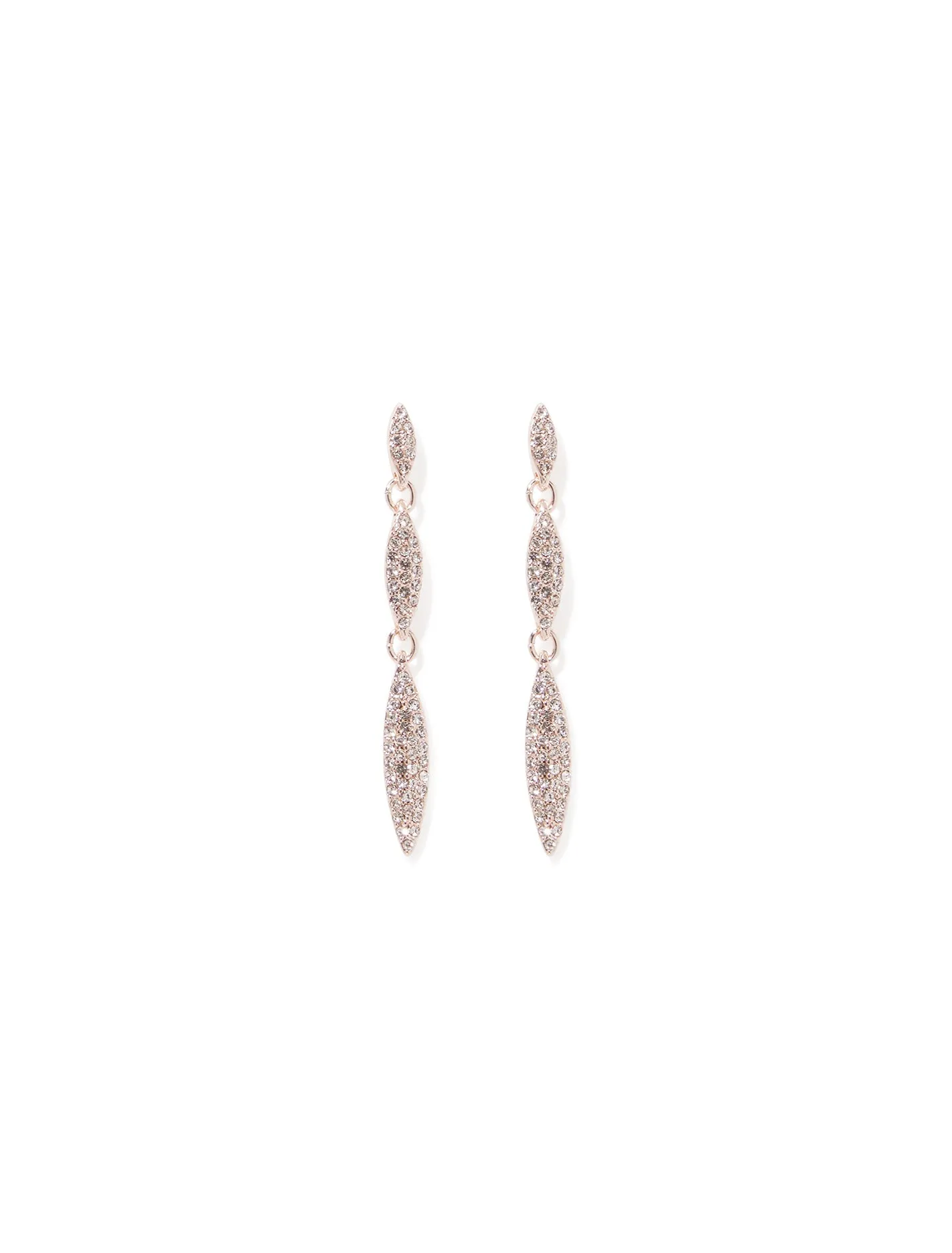 Ina Pave Triple Drop Earrings