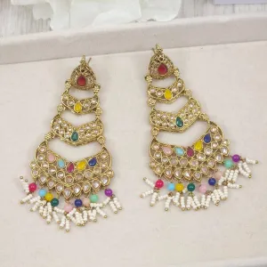 Jasmin Gold Drop Earrings for Women